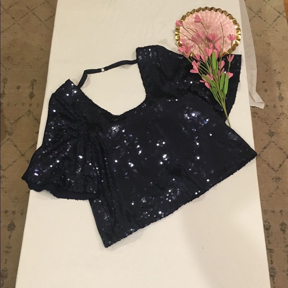 Free people sequin top, XS